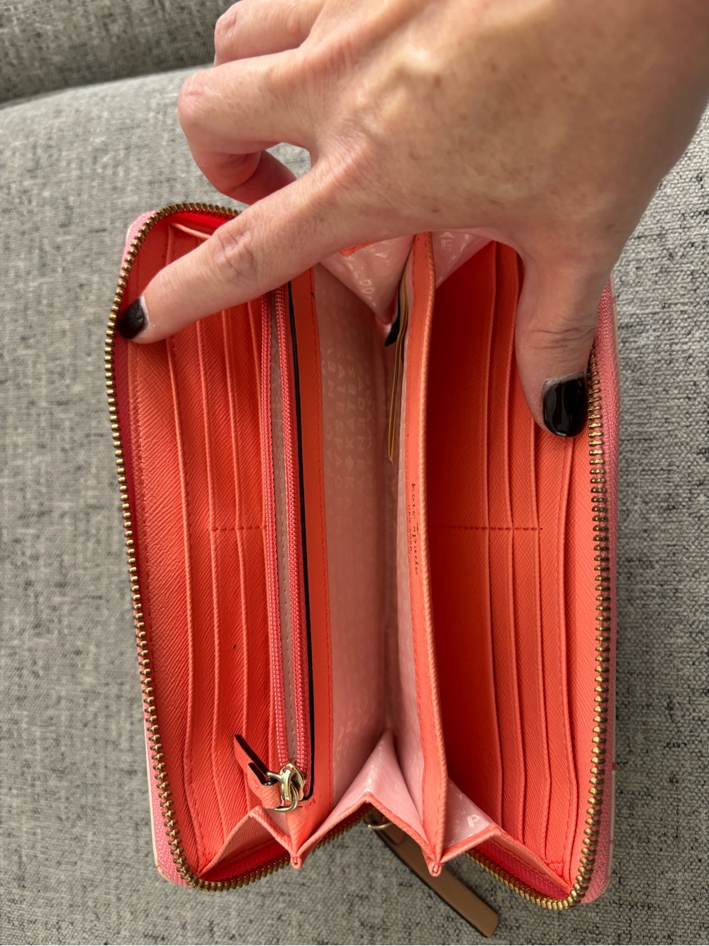 kate spade Pink Flamingo Print Continental Wallet - Picture 6 of 6